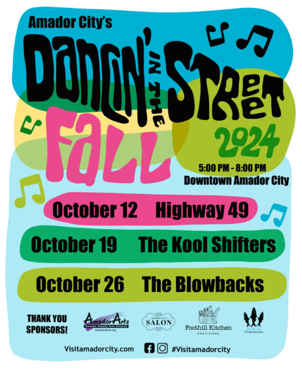 dancin' in the street amador city fall 20204 event